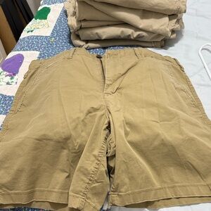 American Eagle Outfitters khaki Flat Front relaxed fit Men Shorts